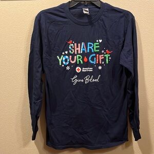 Christmas Edition Red Cross ‘Share Your Gift’ Long Sleeve Shirt Small